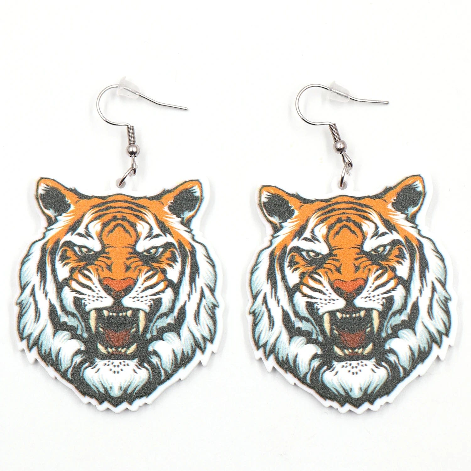 cute / 1.7*2in / Clear Syasibo jewelry ERS872ER1749 1pair New arrival CN Drop tiger TRENDY Acrylic earrings Jewelry for women 316L Stainless Steel