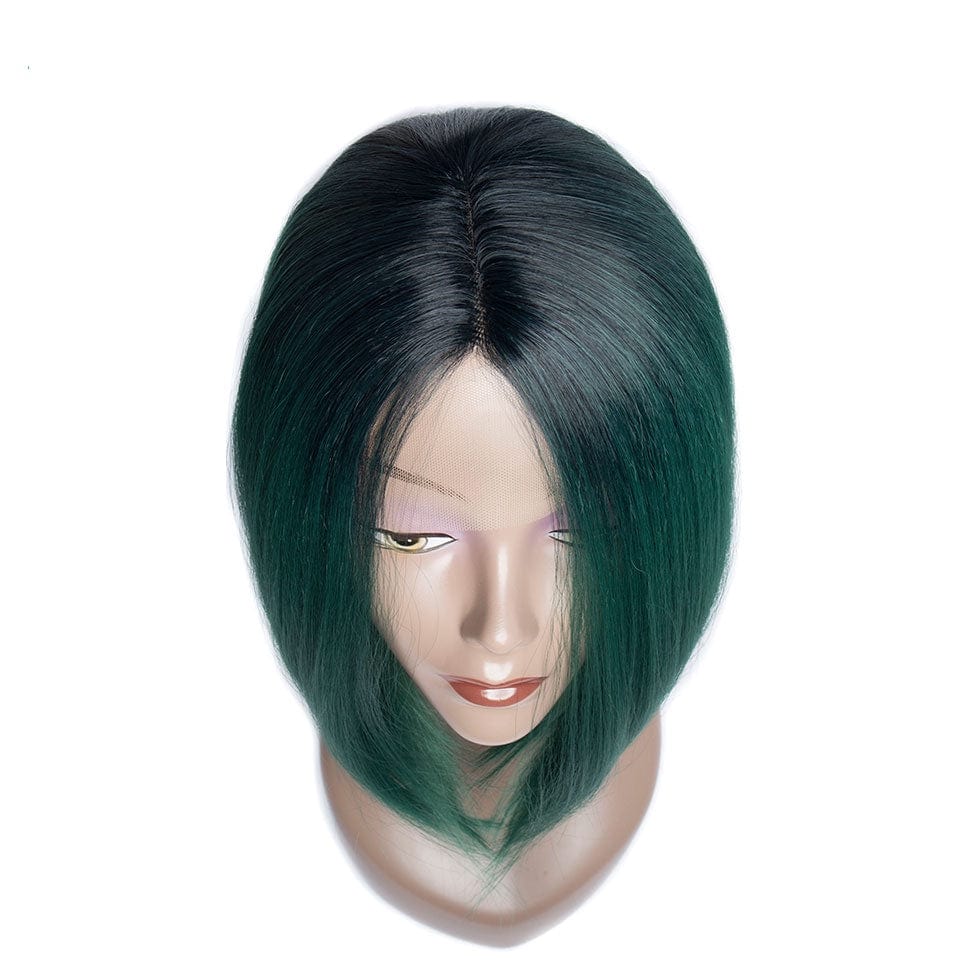 Dark Roots Real Natural For Women Straight NoShedding Comfortable Adjustable Ombre synthetic fiber wig with lace front