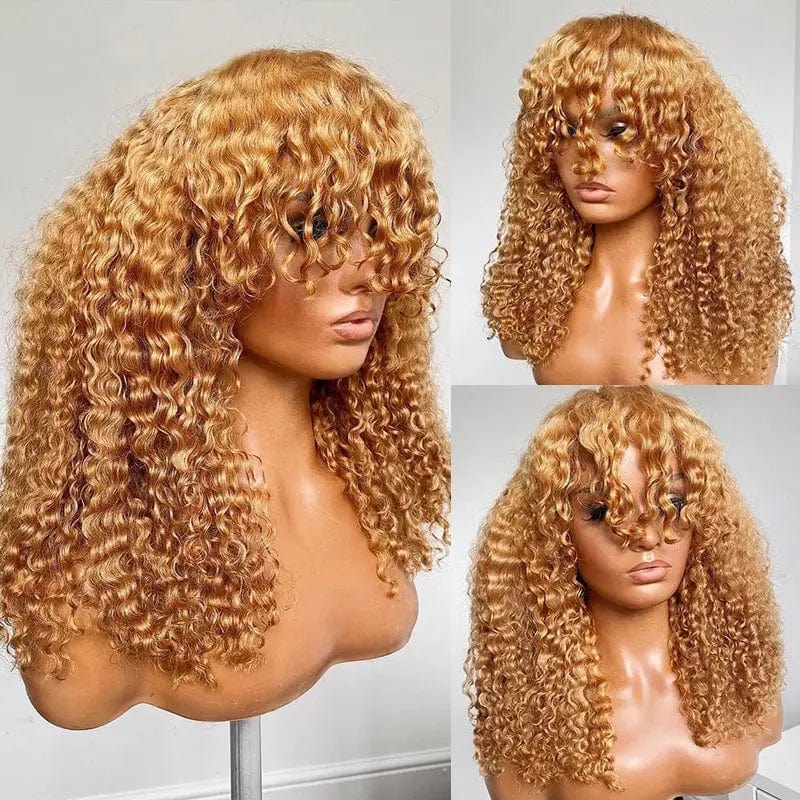 Deep Curly Lace Front Wig Cuticle Aligned Natural Wigs