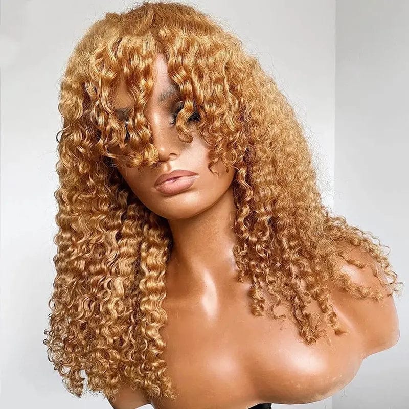 Deep Curly Lace Front Wig Cuticle Aligned Natural Wigs