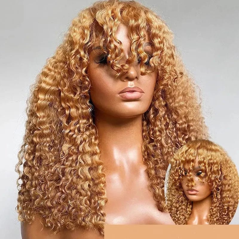 Deep Curly Lace Front Wig Cuticle Aligned Natural Wigs