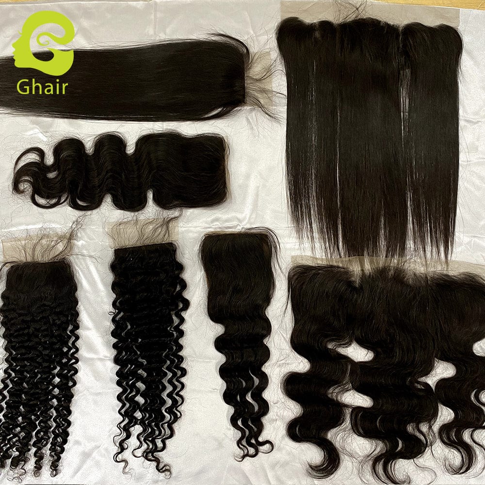 Direct factory silk base closure frontal 4x4, 5x5, 13x4 guangzhou human hair wigs human virgin hair with silk base