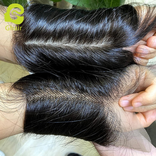 Direct factory silk base closure frontal 4x4, 5x5, 13x4 guangzhou human hair wigs human virgin hair with silk base