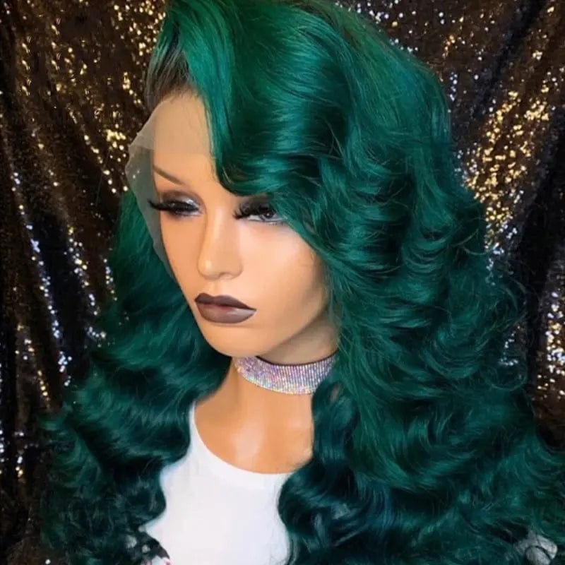 Discount Deal Dark Green Body Wave Human Hair