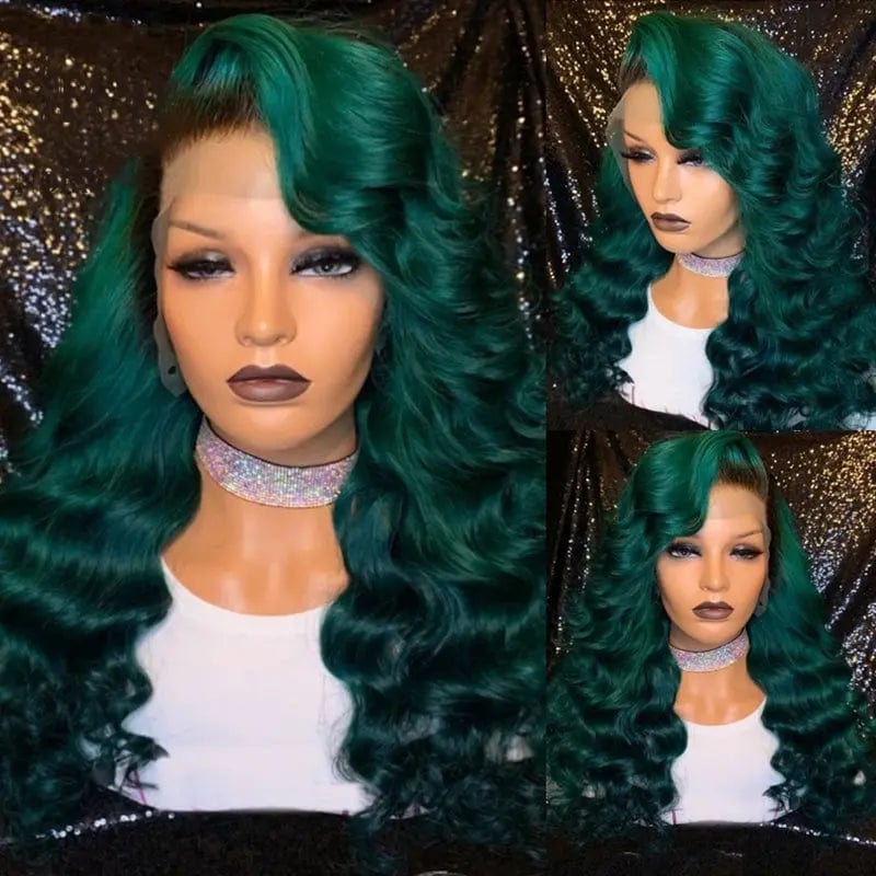 Discount Deal Dark Green Body Wave Human Hair