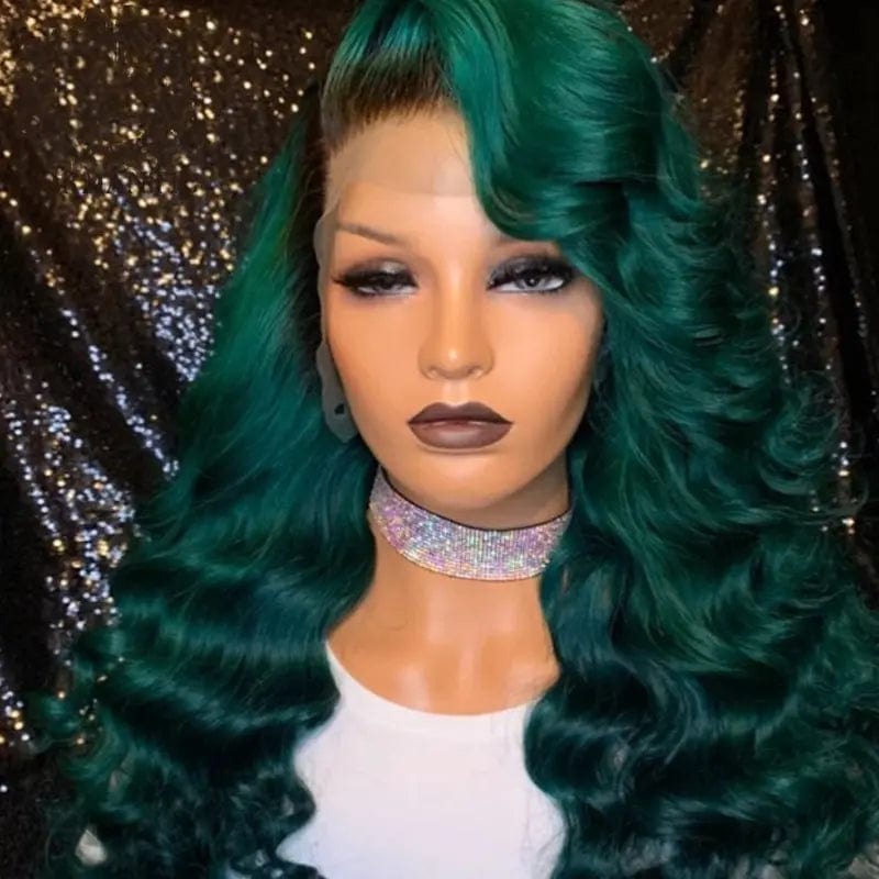 Discount Deal Dark Green Body Wave Human Hair