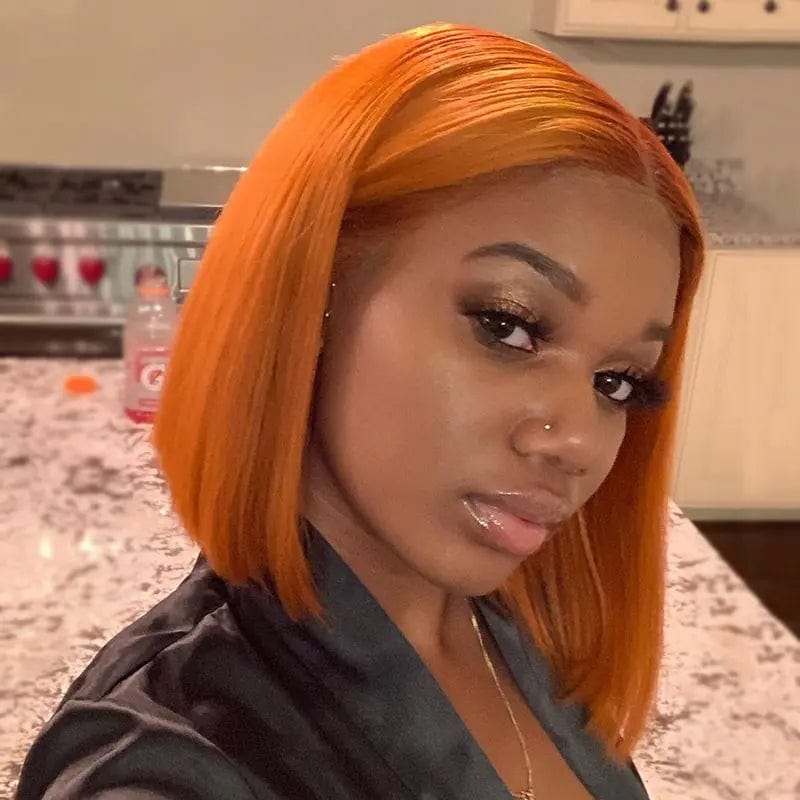 Discount Deal Ginger Orange Red Short Bob