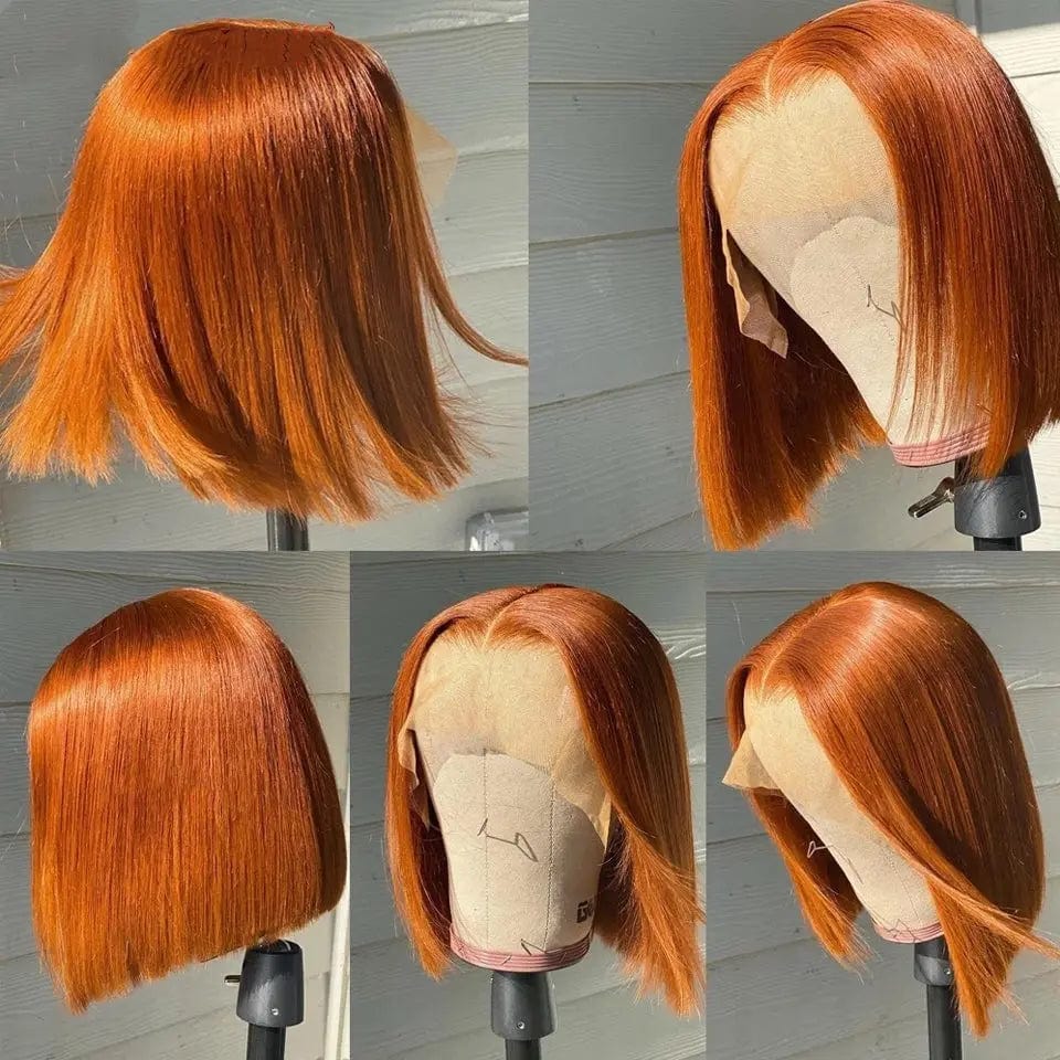 Discount Deal Ginger Orange Red Short Bob