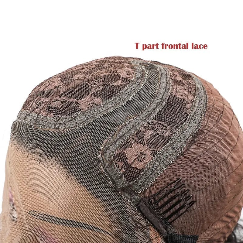 Double Drawn Cheap Short T Part Lace Wig