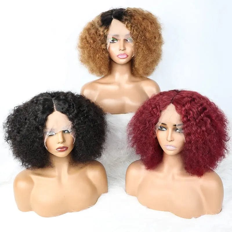 Double Drawn Cheap Short T Part Lace Wig