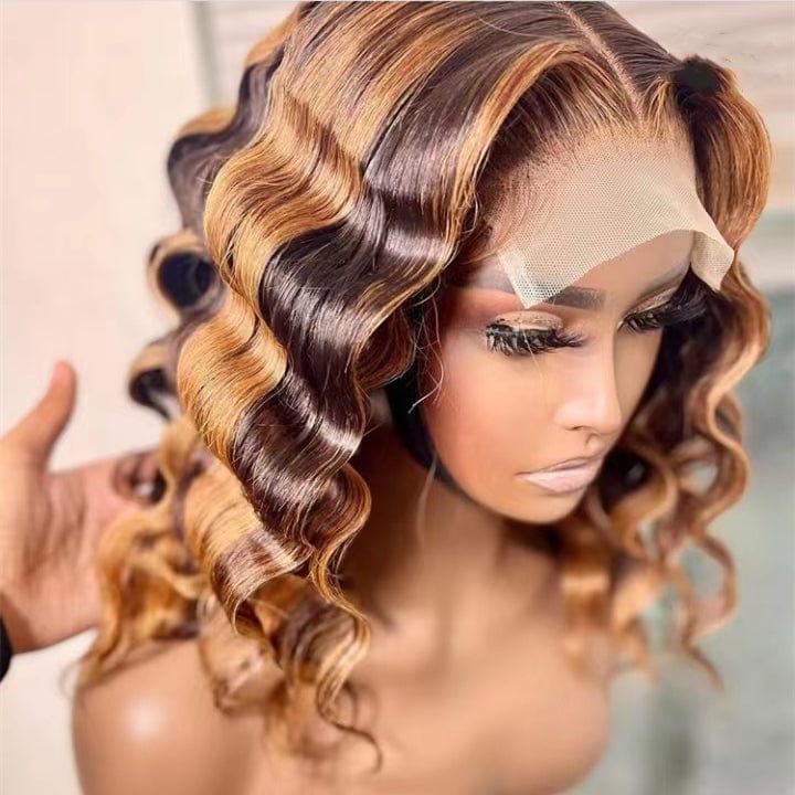 Drop Shipping High Ponytail Deep Curly Raw Hair Full 180% Density Double Welf Lace Frontal Closure Wigs For Black Women