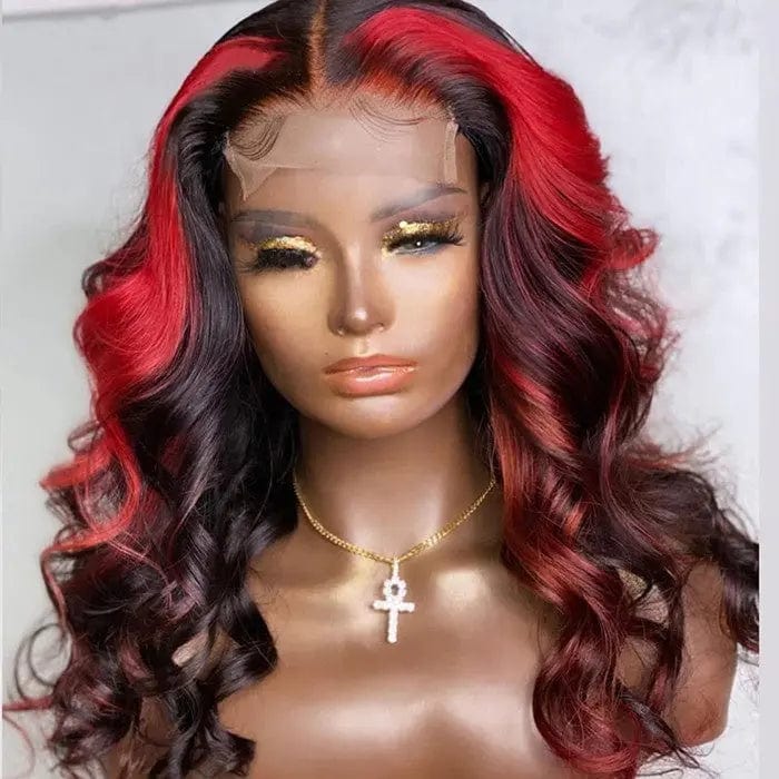 Drop Shipping Ombre Highlights Red Burgundy Body Wave