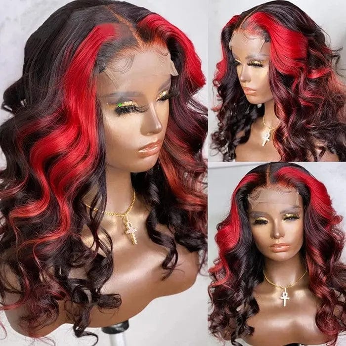 Drop Shipping Ombre Highlights Red Burgundy Body Wave