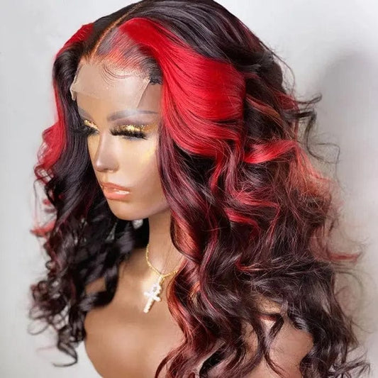 Drop Shipping Ombre Highlights Red Burgundy Body Wave