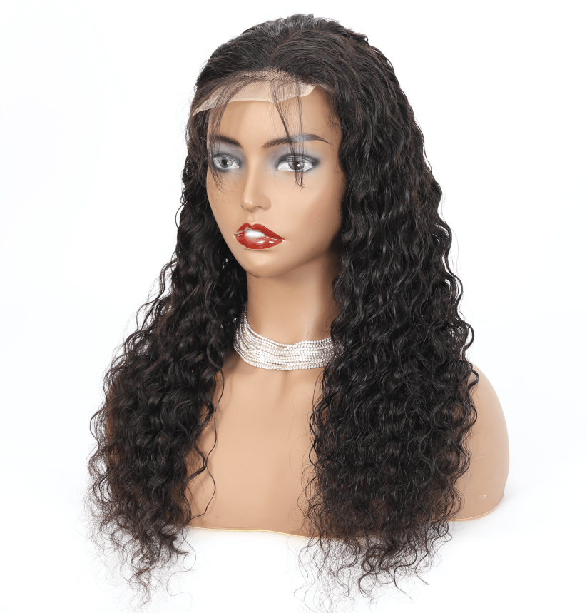 Dropshipping 4x4 5x5 6x6 Deep Wave Transparent Lace Closure Wig HD Frontal Closure Wig Brazilian Virgin Human Hair Closure Wig