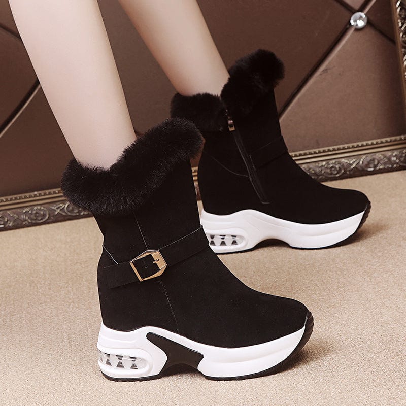 Dropshipping Fashion Platform Ladies Women Warm Winter Plus Velvet Fur Martin Snow Boots For Women