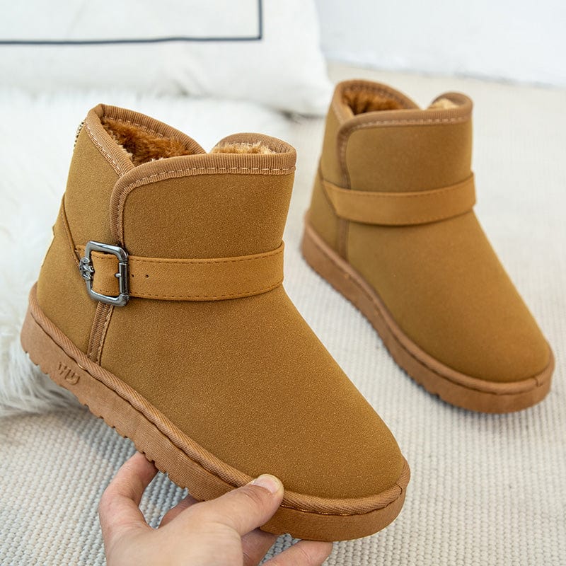 Dropshipping low MOQ women Winter shoes suede upper snow boots for women keep warm ankle winter boots