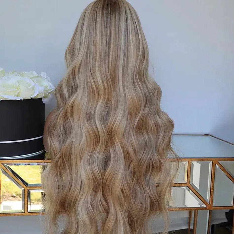 European Human Hair Highlight Platinum Blonde Body Wave