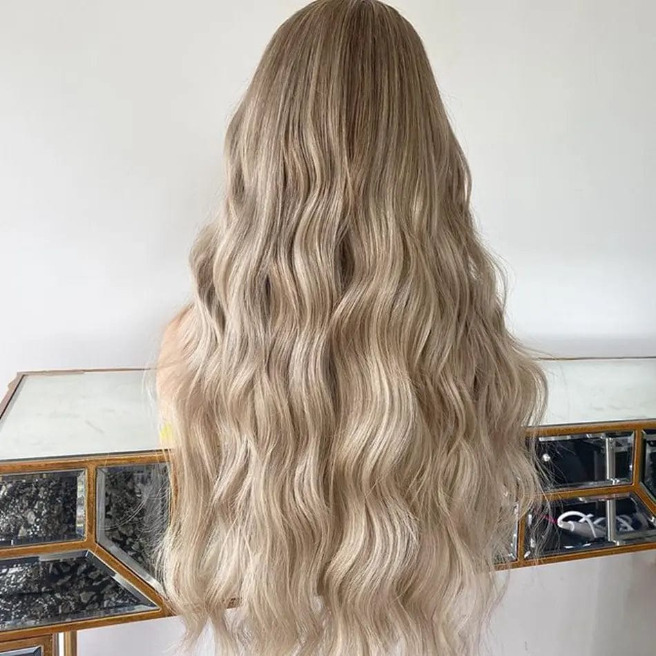 European Human Hair Highlight Platinum Blonde Body Wave