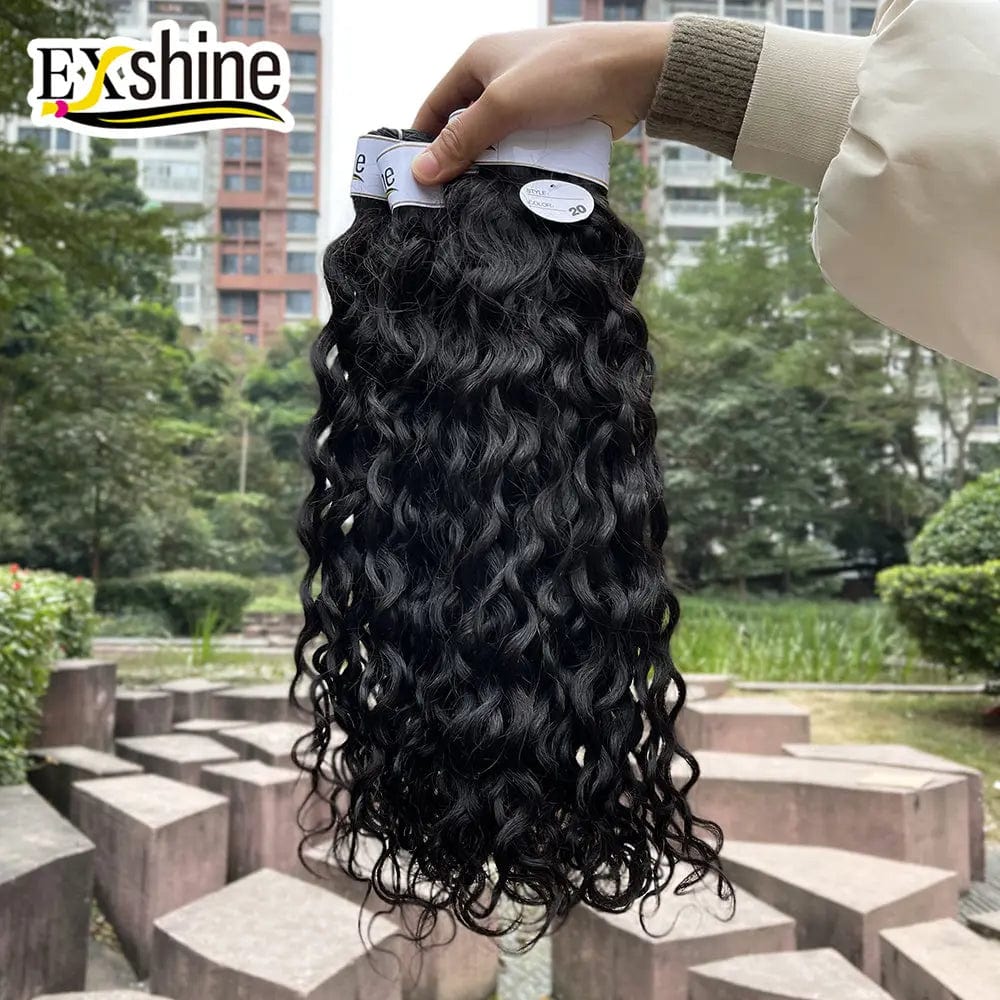 Exshine Brazilians hair bundles Wave Weft Hair Raw Virgin Straight Raw Cambodian Hair Bundles