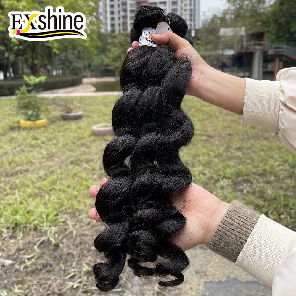 Exshine Brazilians hair bundles Wave Weft Hair Raw Virgin Straight Raw Cambodian Hair Bundles