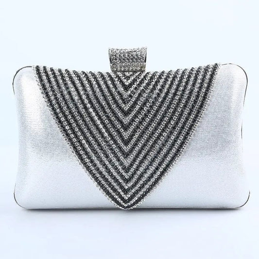 Factory direct wholesale handmade classic crystal clutch evening bag large space ladies clutches for party prom banquet wedding