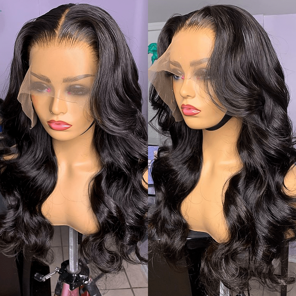 Factory Outlet 13x4 Body Wave Lace Front Human Hair Wigs Transparent Lace Brazilian Hair Long Frontal Wig For Black Women