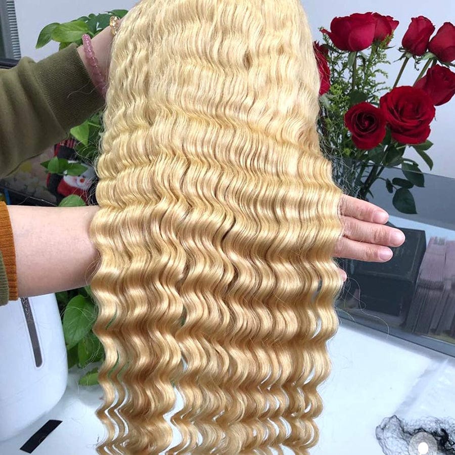 Factory Outlet Chinese Braided Hair 613 Blonde Long Raw Human Hair 13x4 Lace Frontal Wigs Short Cut Bob 4x4 Lace Closure Wig