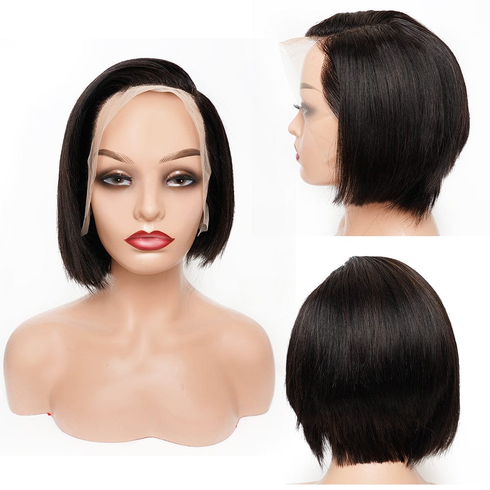 Factory Outlet Pixie Cut Human Hair Wigs Ombre burg 99j Natural Sassoon Style Hair Wigs Glueless Short Cut Wig