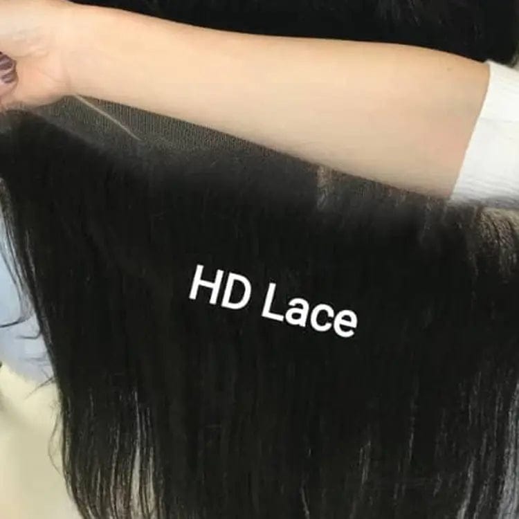 Factory Price Virgin Human Hair Real Swiss Transparent 4x4 13x6 Hd Film Lace Frontal