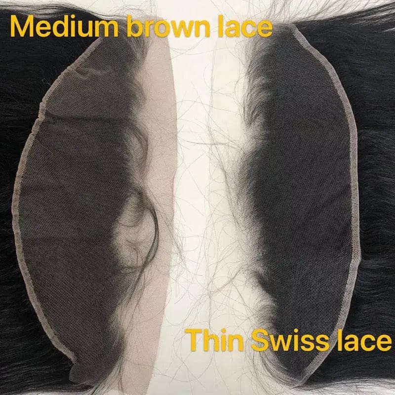 Factory Price Virgin Human Hair Real Swiss Transparent 4x4 13x6 Hd Film Lace Frontal