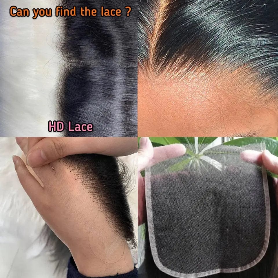 Factory Price Virgin Human Hair Real Swiss Transparent 4x4 13x6 Hd Film Lace Frontal