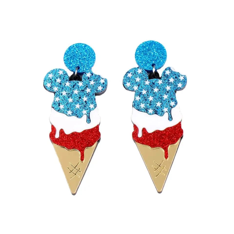 Factory wholesale high quality popular Handmade cute fashion Earrings 2023 Glitter Acrylic Jewelry