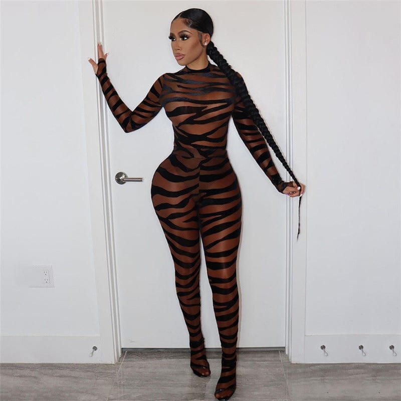 Fall Black Long Sleeve One Piece Jumpsuits Sexy Winter Bodycon Turtleneck Jumpsuit Women