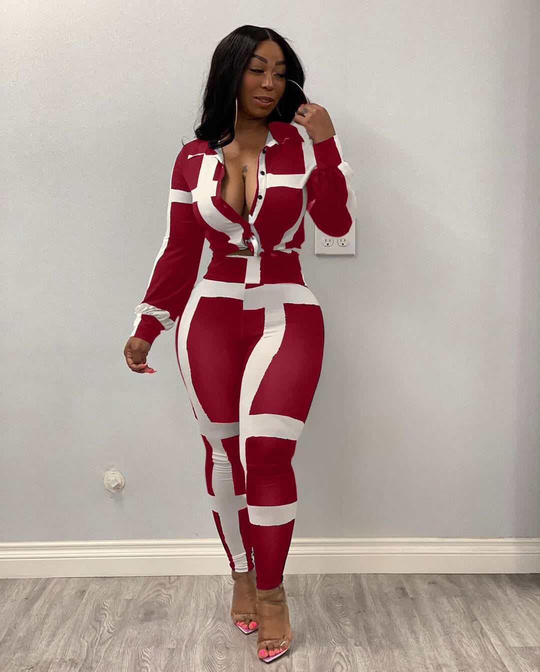 fashion casual printing striped suit fashion sweat suits fashion girls suit