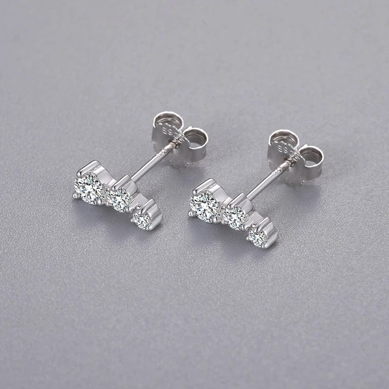 Fashion Design Fine Jewelry Aretes 925 Sterling Silver VVS Moissanite Diamond Zodiac Constellation Stud Earrings For Women