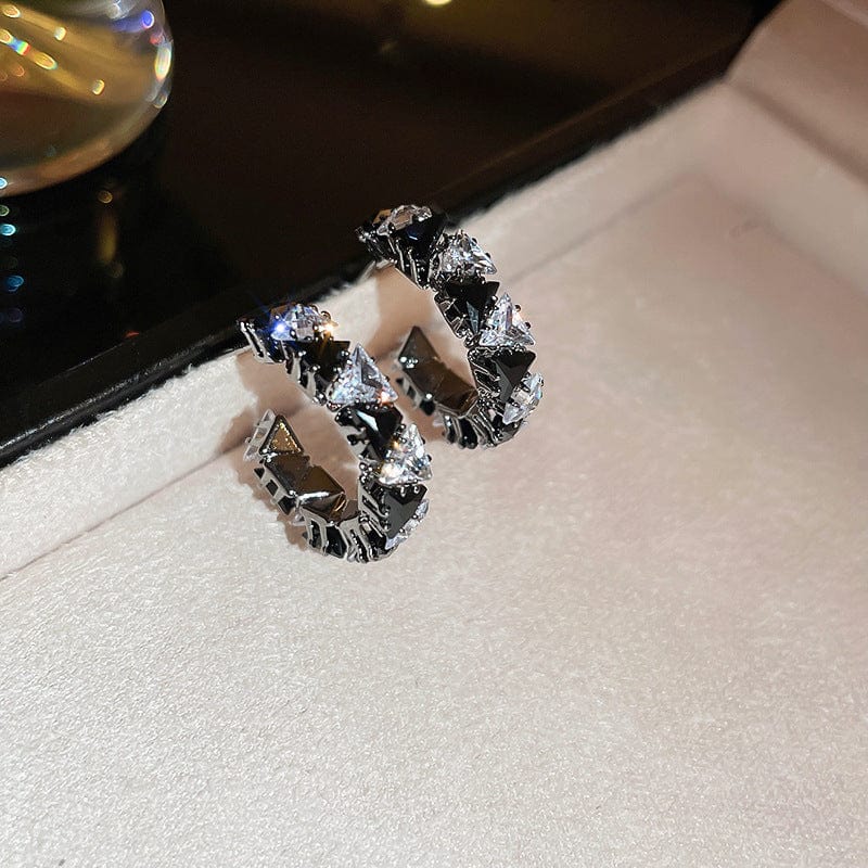 fashion quality stud zircon earrings bridal