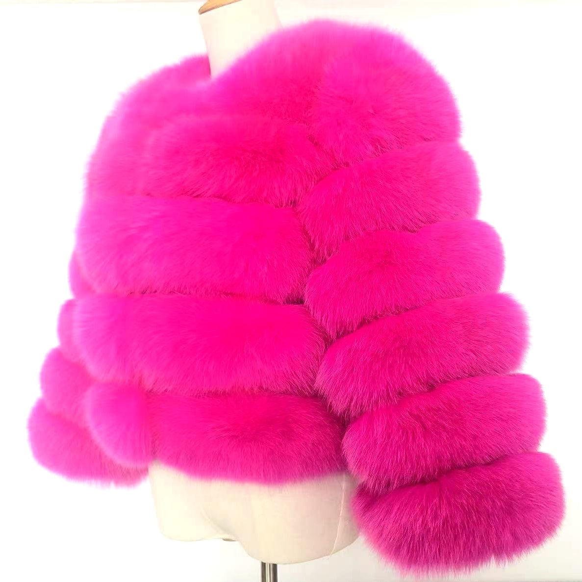 Fashion Winter Warm Long Coat Real Fox Fur Jacket Women Natural Fur Outerwear New Arrival