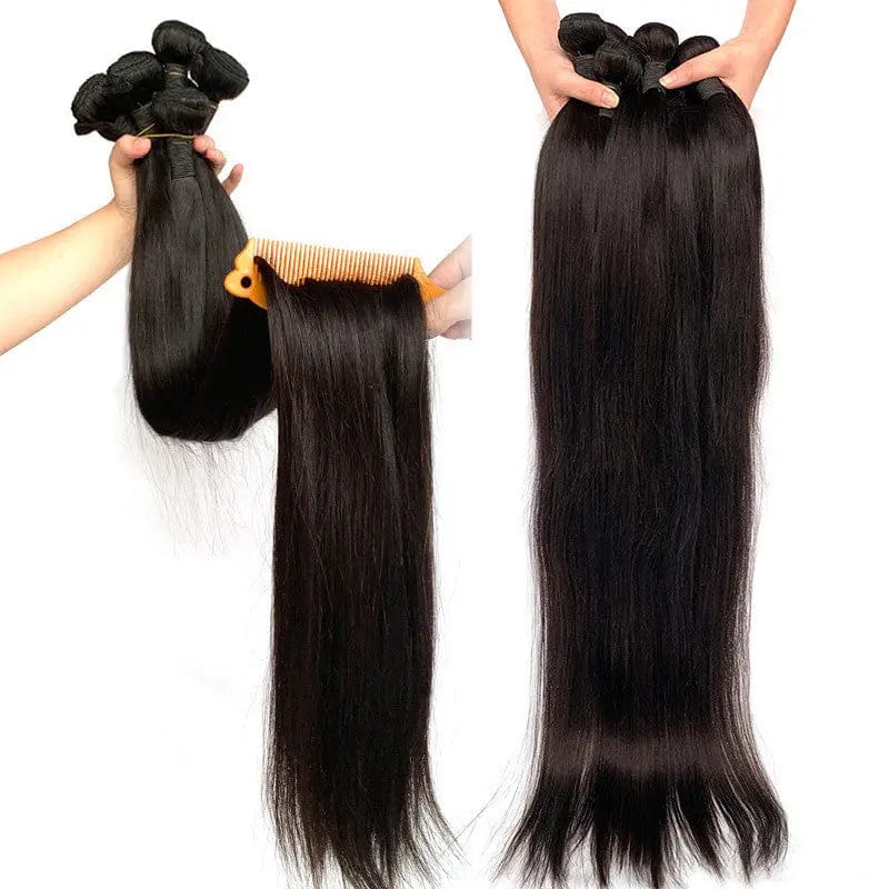 FH 40 Inch Burmese Raw Hair Products Raw Indian Cuticle Aligned Virgin Brazilian Straight Hair Bundles Human Hair Extension