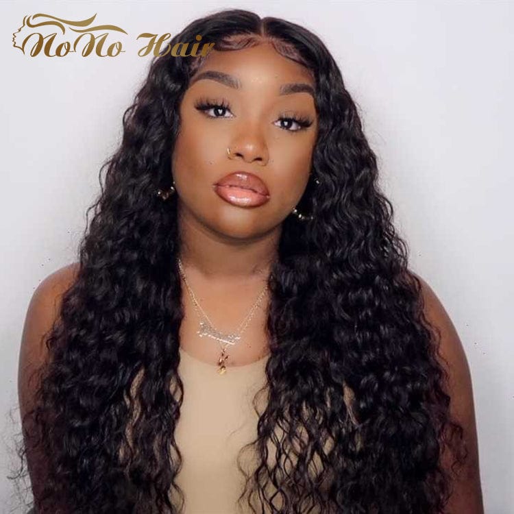 Free Sample 12A 30 Inch T Part Wig Raw T Part Frontal Wig Closure Pre Plucked Hd Ready Ship Human Hair Blend Wigs