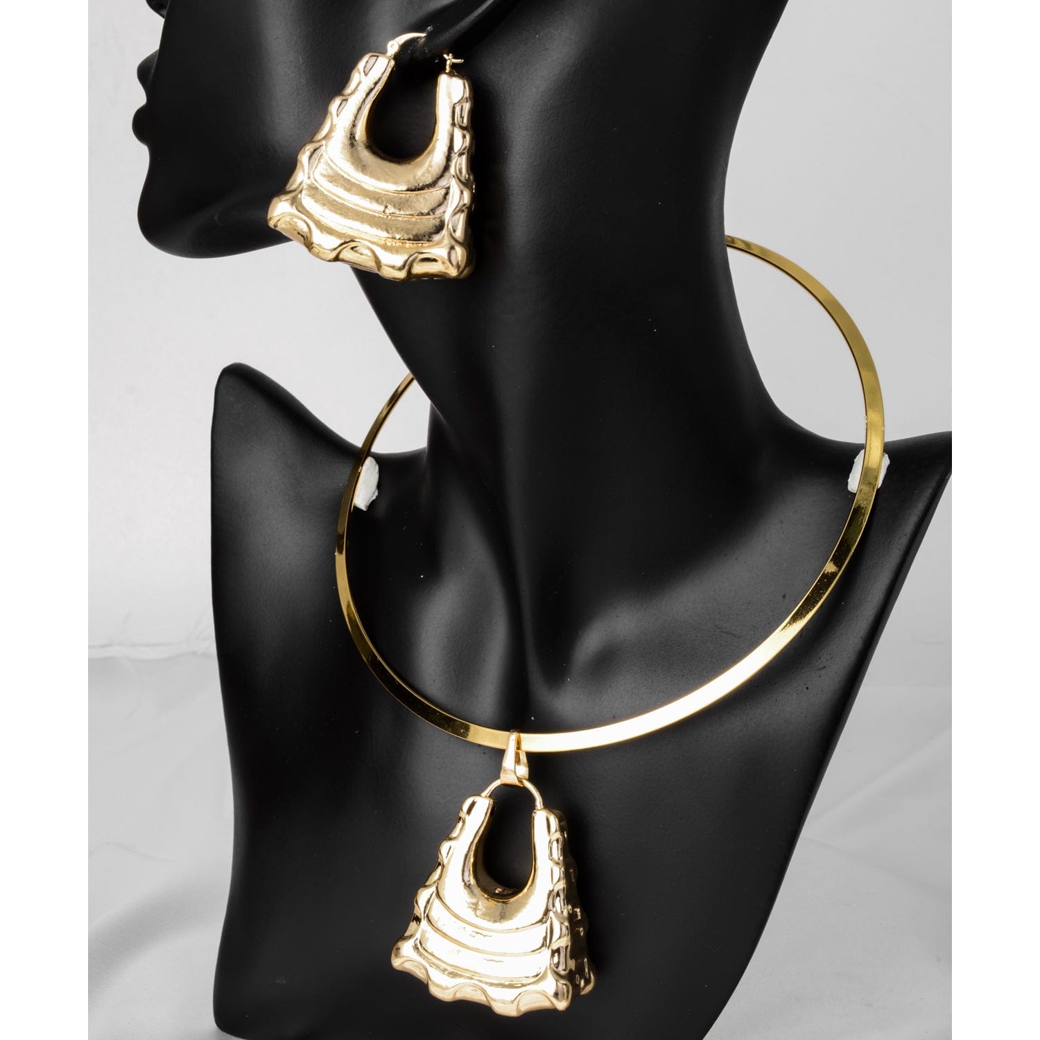 Gold Nigerian high quality copper Women wedding party big fashion jewelry sets