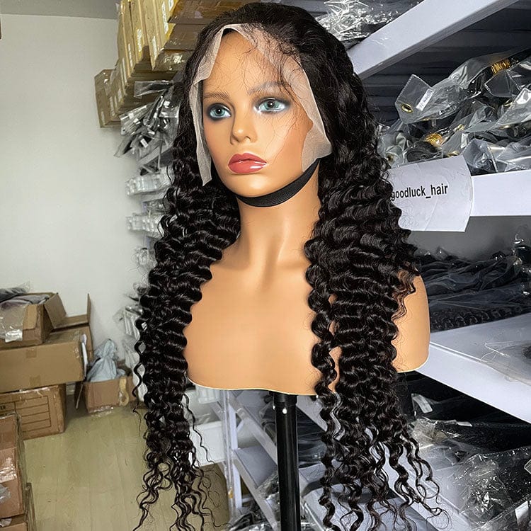 Goodluck wholesale wigs 100human bulk yaki natural kinky straight lace wig hat human donor hair wig beauty vendors free sample