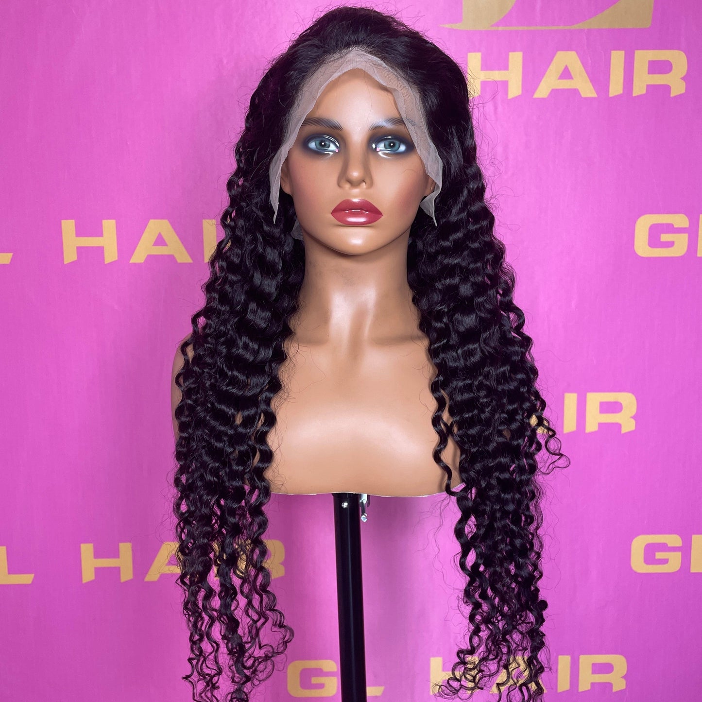 Goodluck wholesale wigs 100human bulk yaki natural kinky straight lace wig hat human donor hair wig beauty vendors free sample