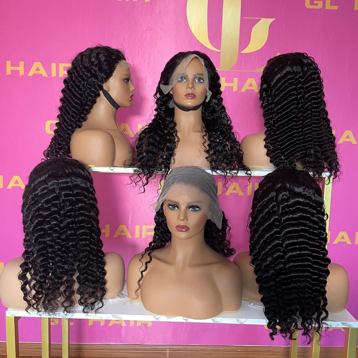 Goodluck wholesale wigs 100human bulk yaki natural kinky straight lace wig hat human donor hair wig beauty vendors free sample