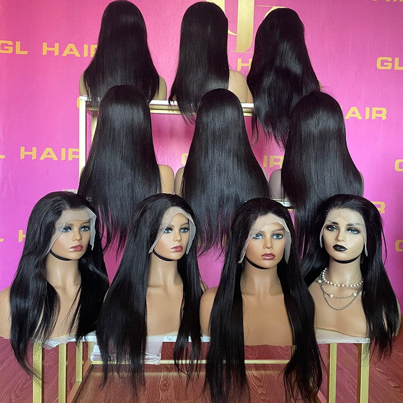 Goodluck wholesale wigs 100human bulk yaki natural kinky straight lace wig hat human donor hair wig beauty vendors free sample