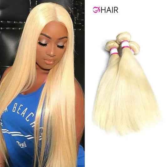 GS wholesale 613 blonde straight hair weave