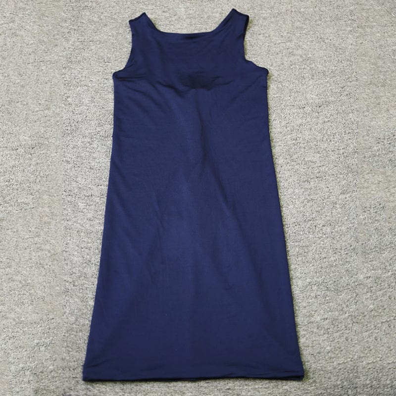 H9030 New Arrivals Navy Blue Simplicity sleeveless Women Summer Elegant Bodycon Casual Dresses