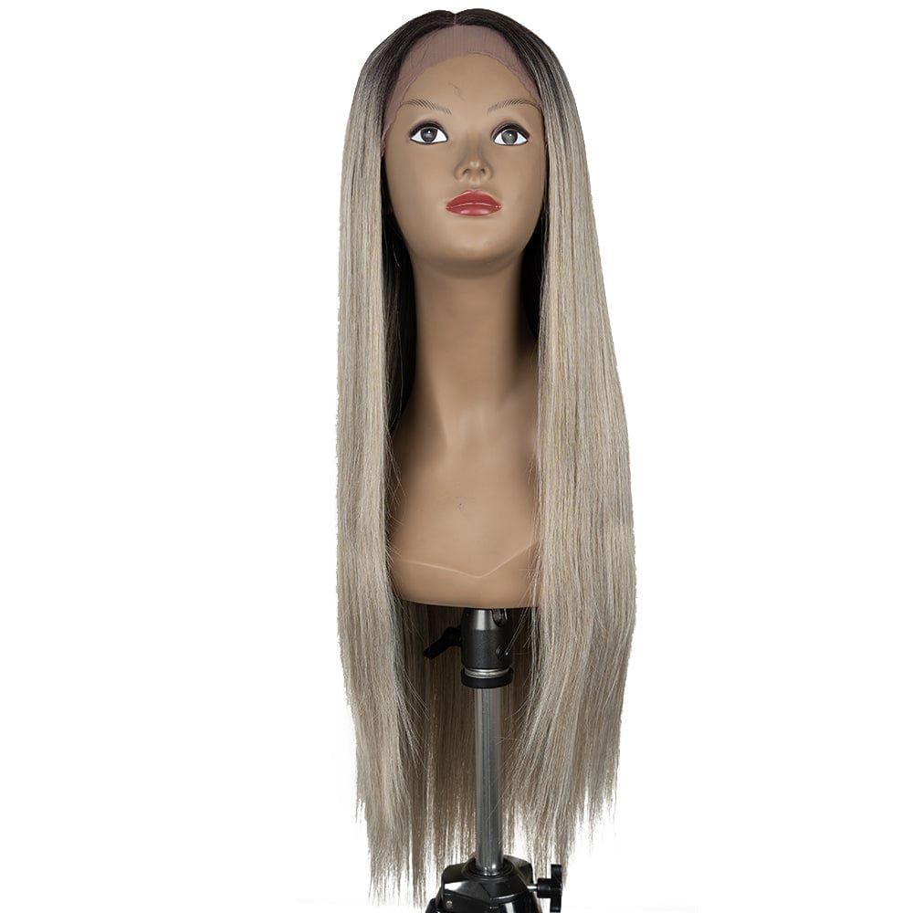 Heat Resistance Synthetic Hair Wig  Long Straight LUIZA Transparent Lace High Temperature Lace Frontal Synthetic Lace Front Wig