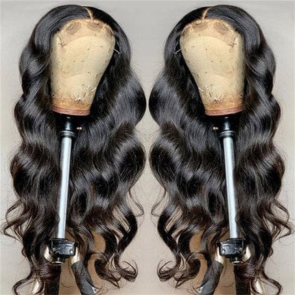 High Quality Lace Front Human Hair Wigs 150% Pre Plucked Brazilian Hair Wigs body wave closure wig 4x4 peruca peruk perruque