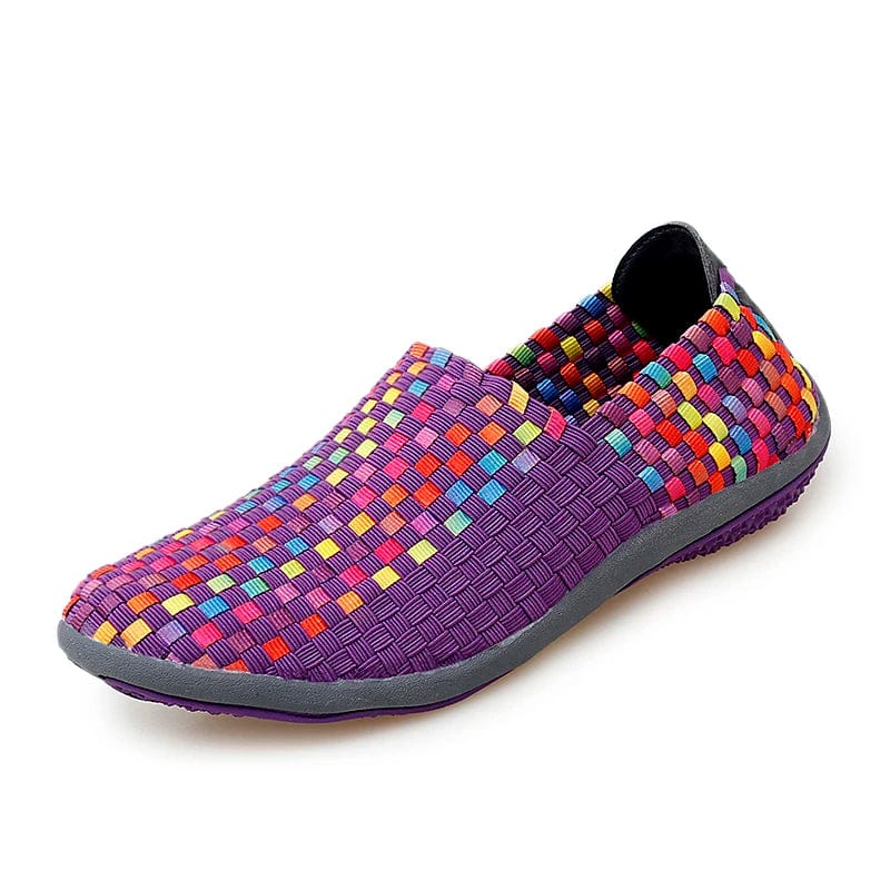 High quality wholesale rainbow zapatillas blancas sports women shoes ballerina flats running walk easy wear USA 2023